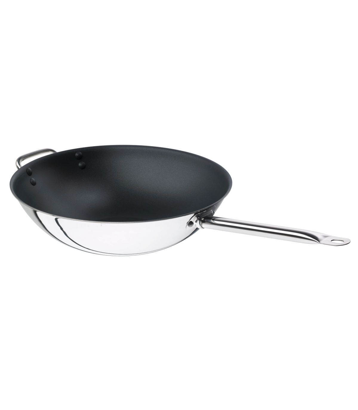 wok induction poêle à wok, couvercle, poignée, 30 cm, revêtement