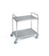 Chariot roulant inox 2 plateaux